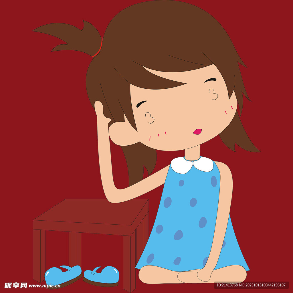 可爱女孩比耶俏皮瞬间