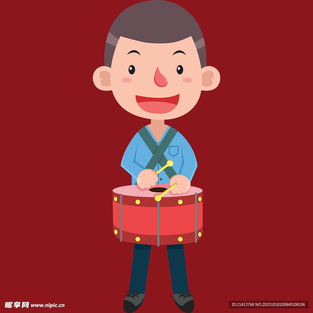 敲小鼓的欢乐男孩