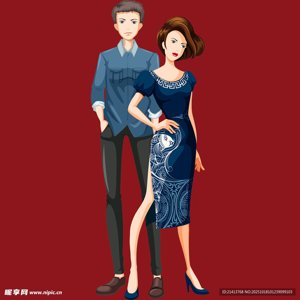 优雅男女礼服造型