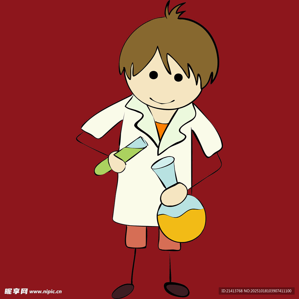 可爱小科学家做实验