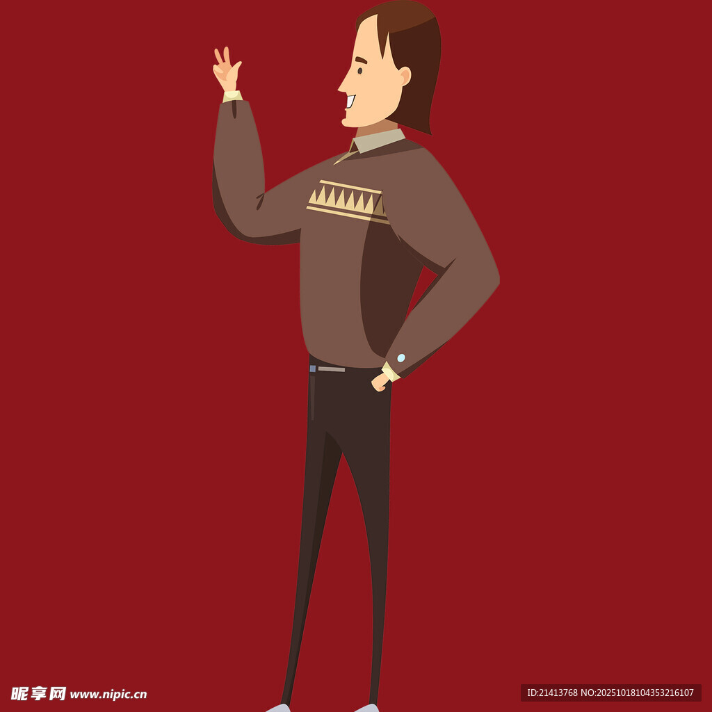 时尚男士手势造型展示