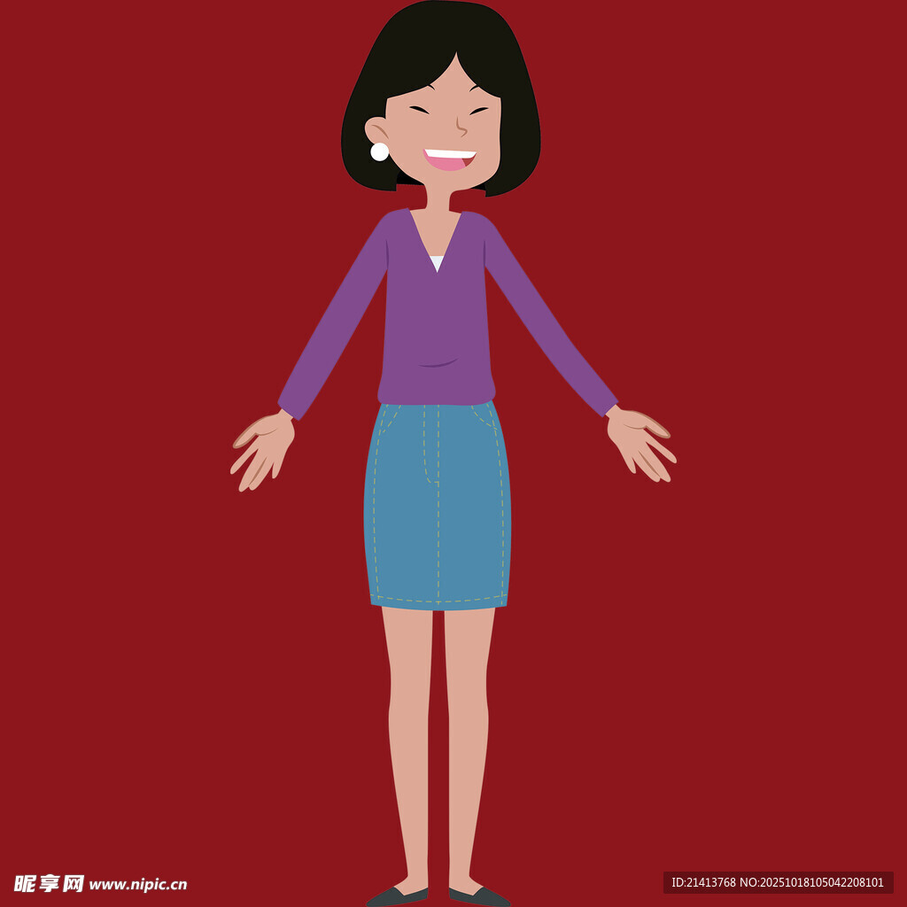 微笑的职场女性形象