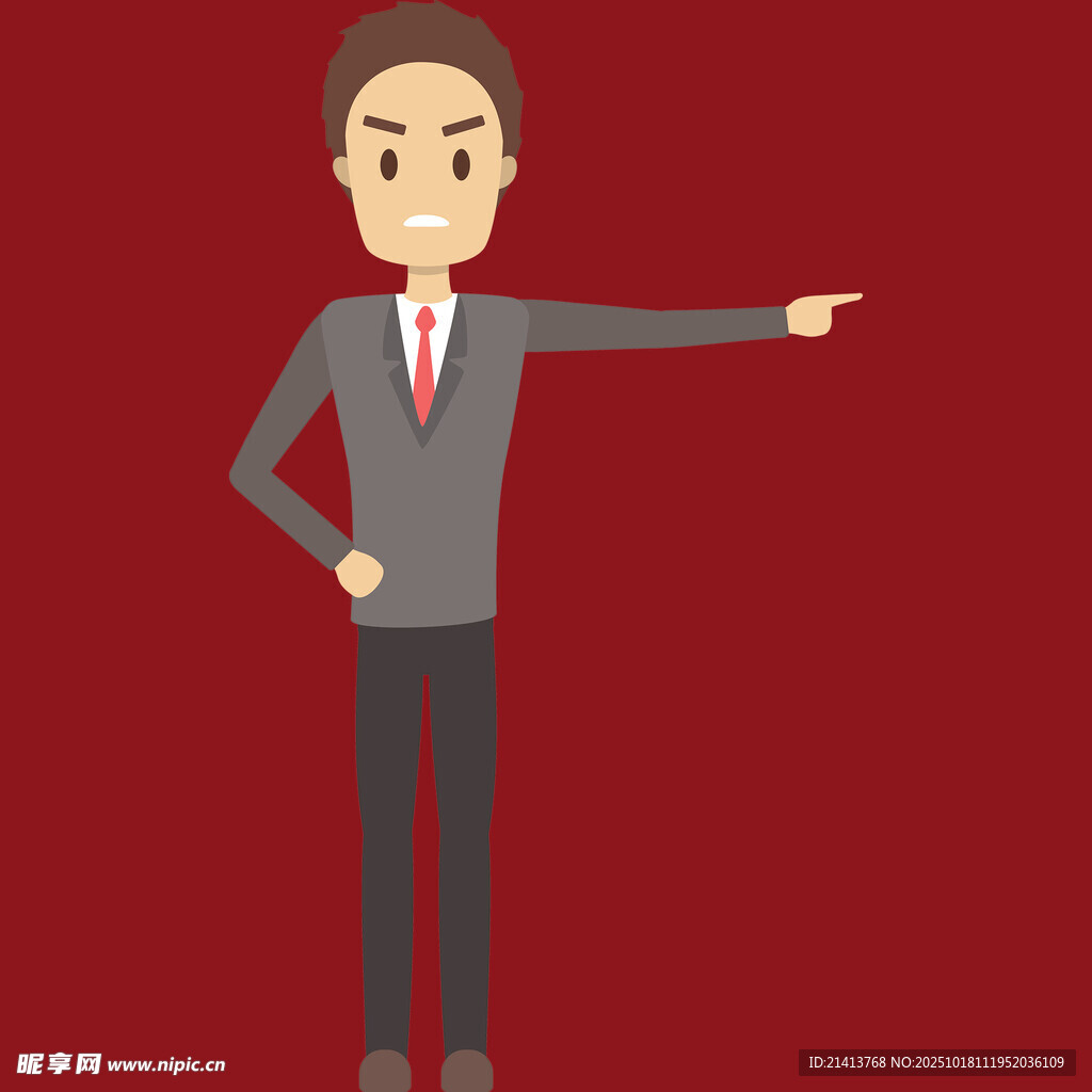 商务人士指向示意画面