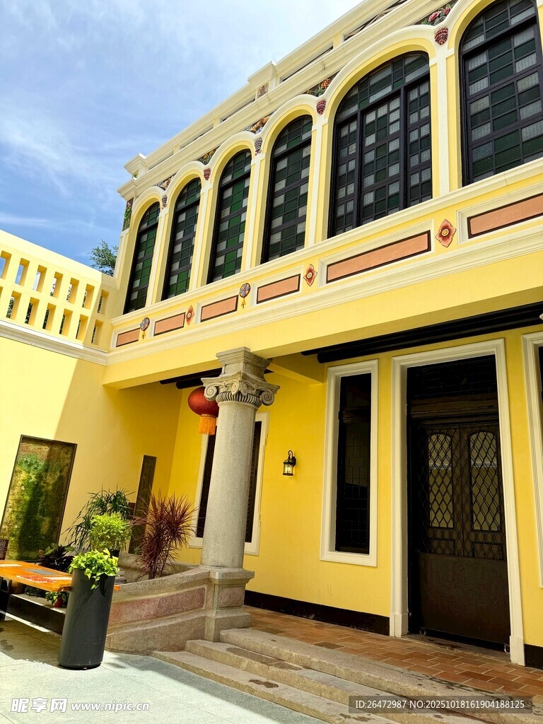 湛江赤坎老街复古风建筑