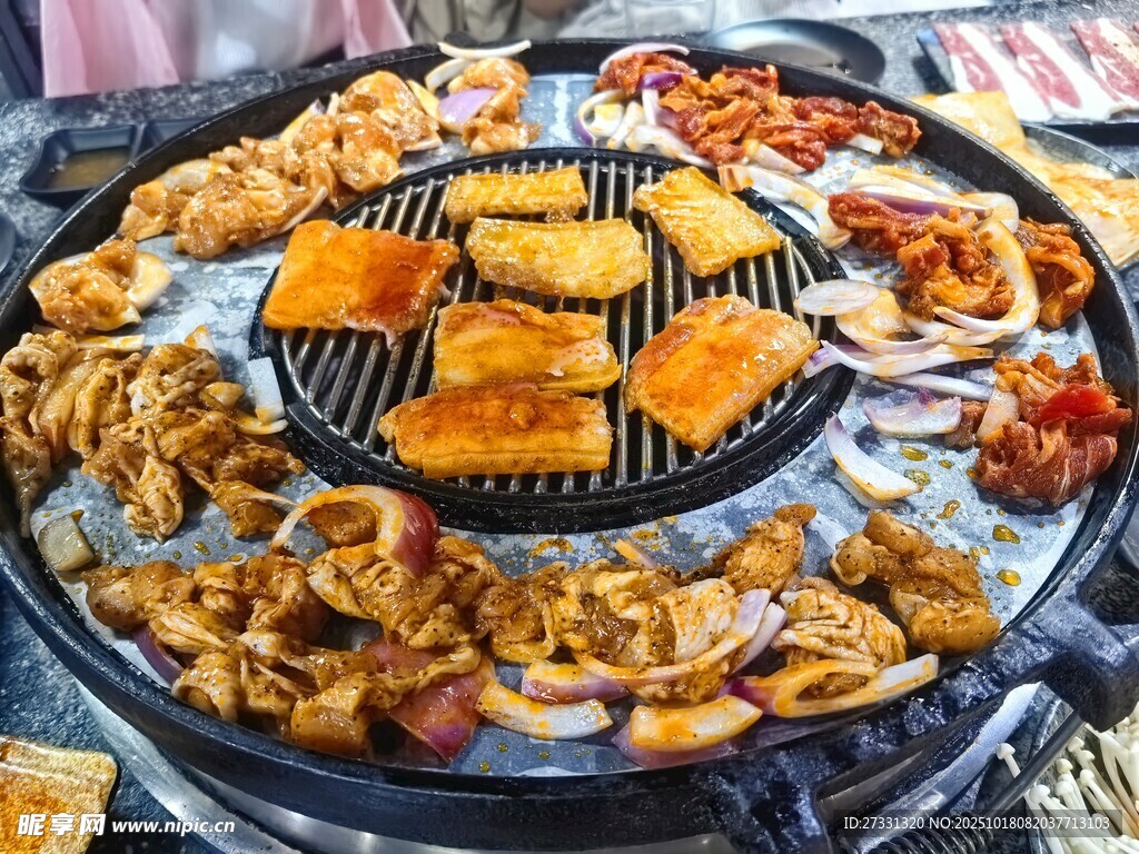 丰盛烤肉拼盘
