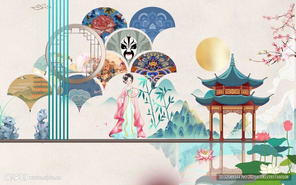 古风中式风景装饰画