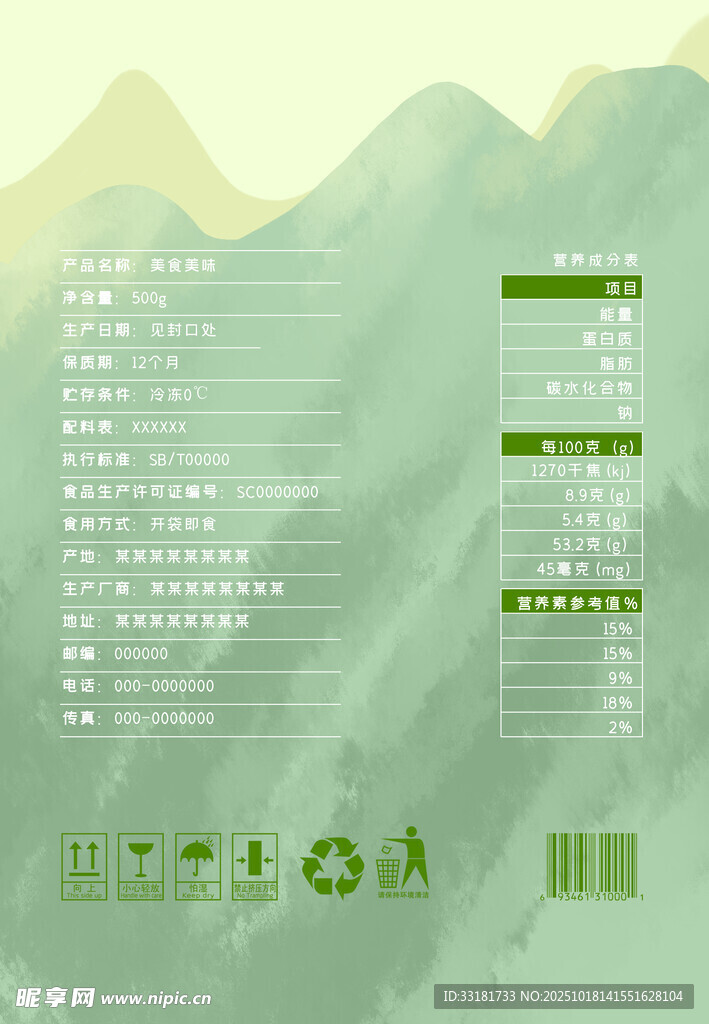 绿色环保主题信息图表