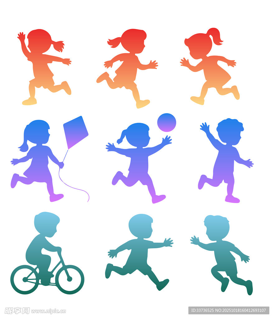 儿童跳跃插图
