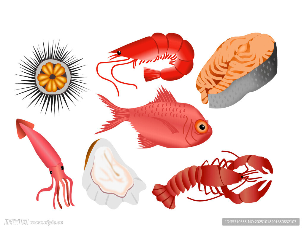 海鲜插画