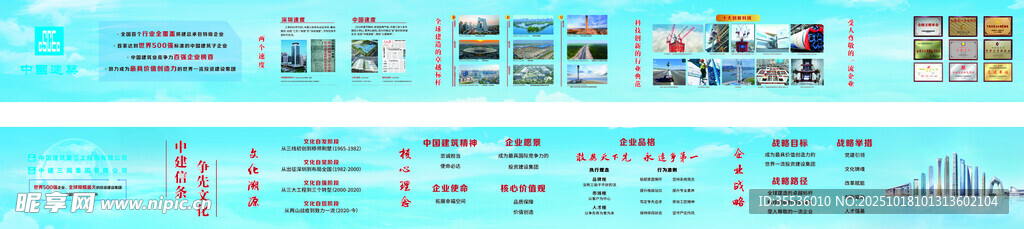中建三局2024企业文化墙