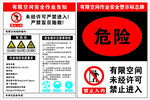 有限空间危险警示标识