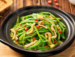 砂锅扁豆丝