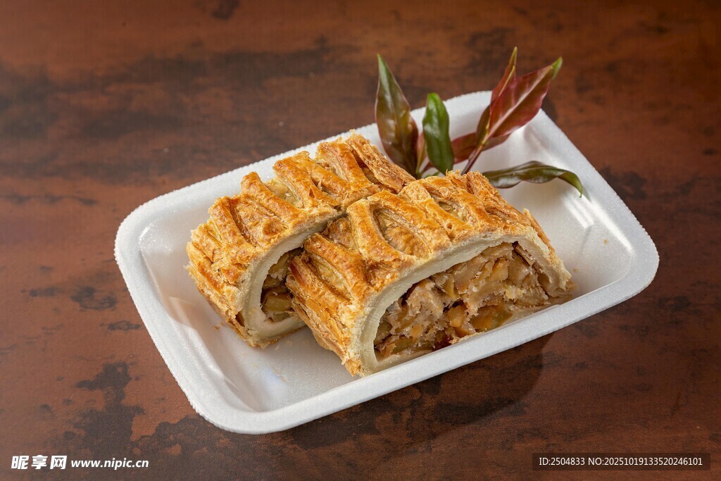 美味卷类美食摆盘展示