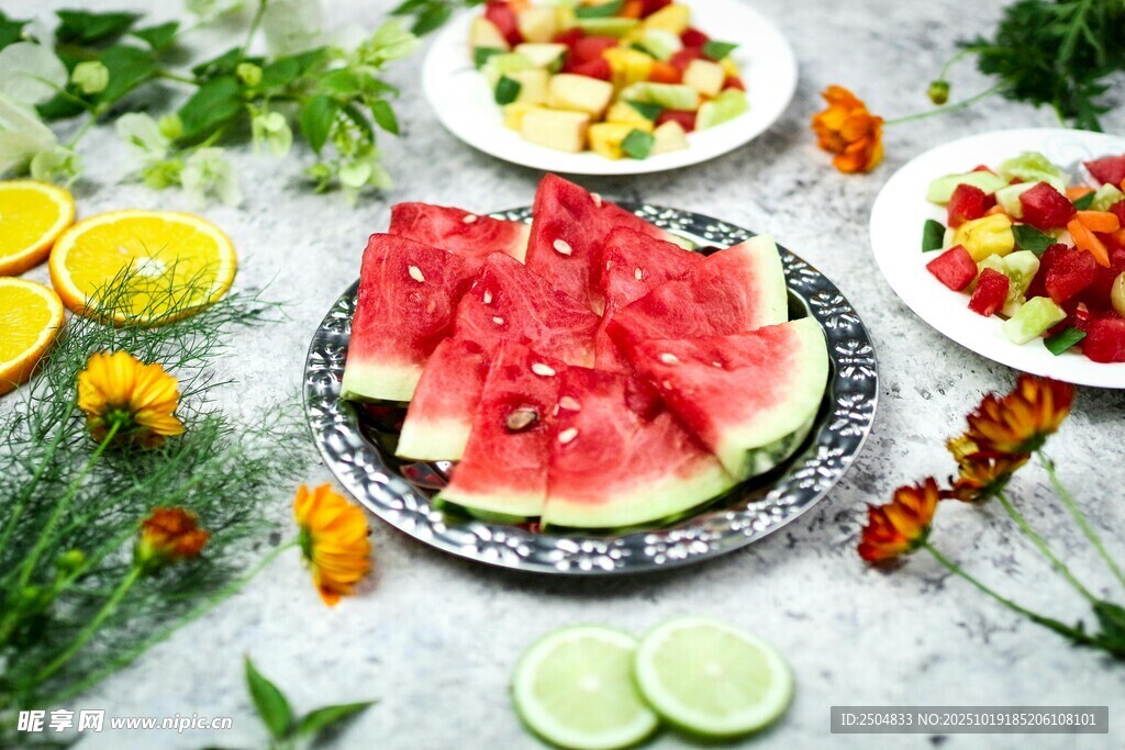 多彩鲜果拼盘 清新夏日风