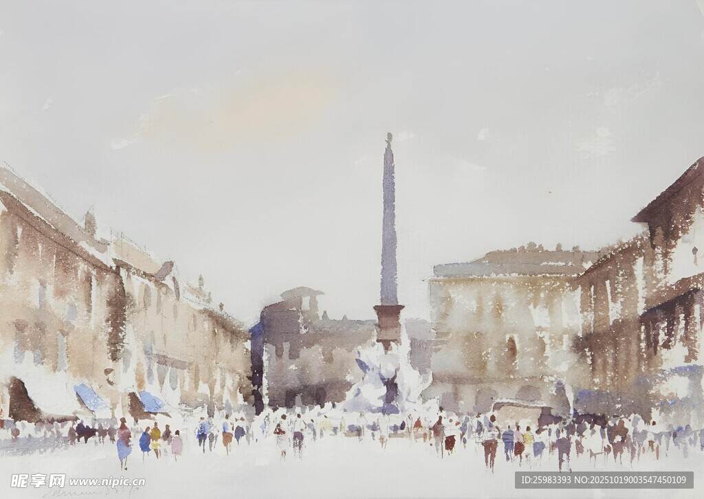 水彩风景画