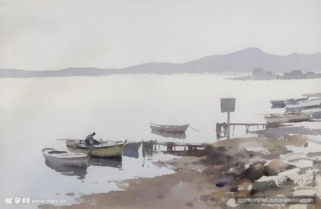 水彩风景画