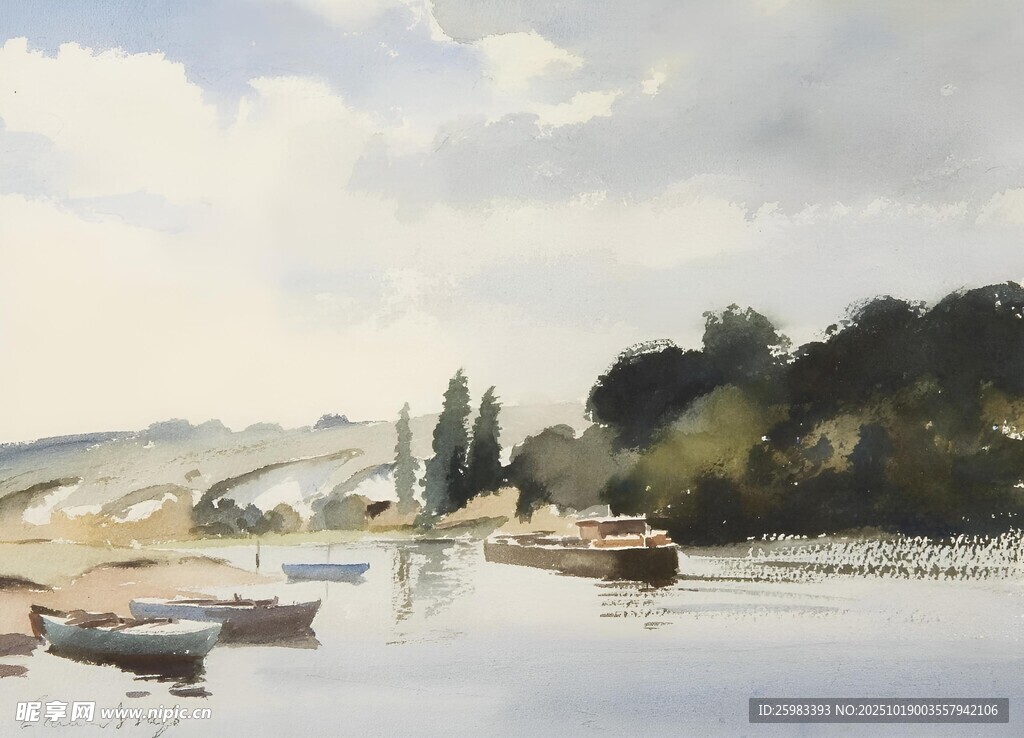 水彩风景画