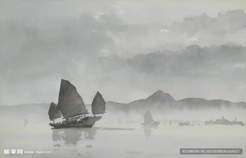 水彩风景画