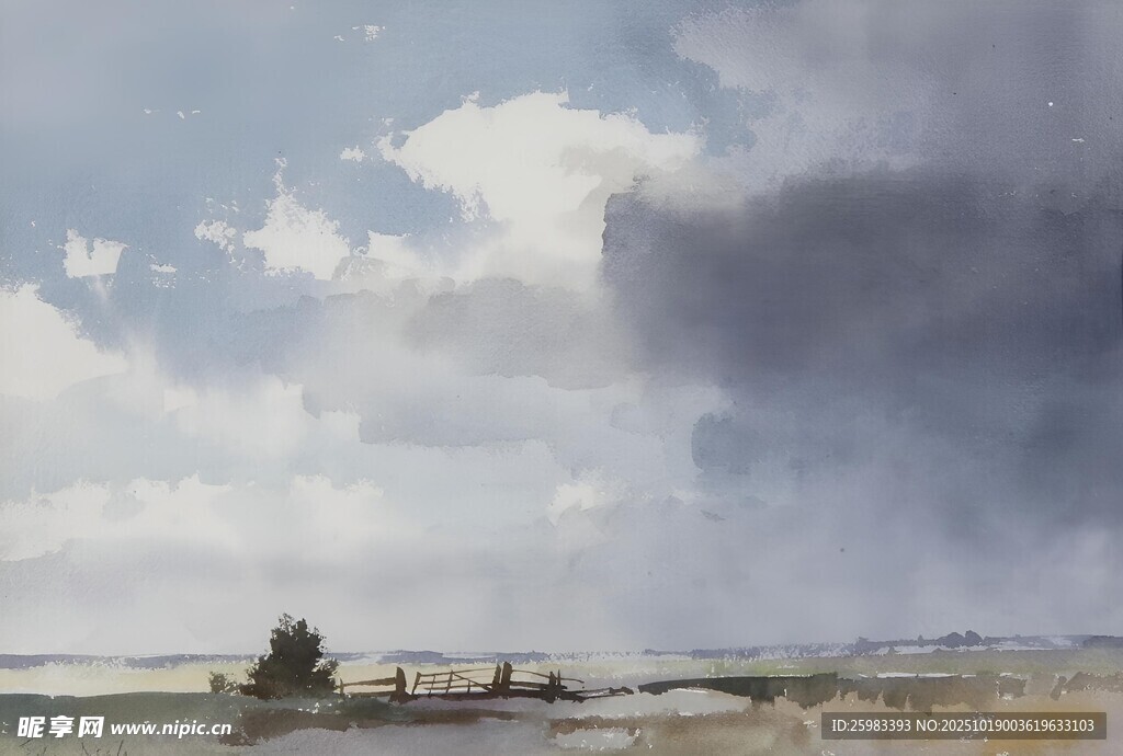 水彩风景画