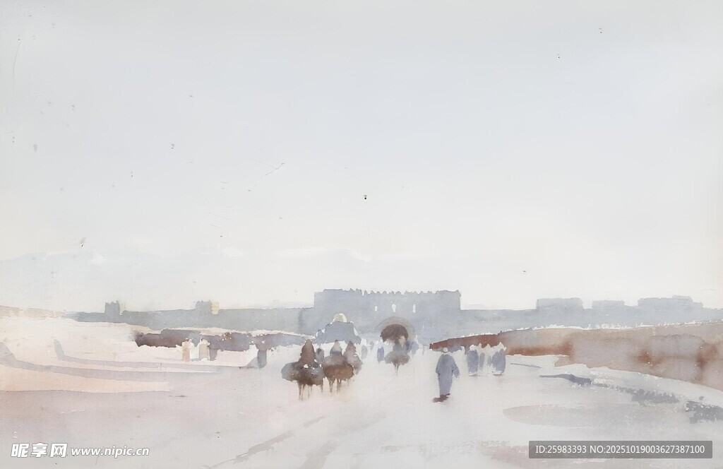 水彩风景画