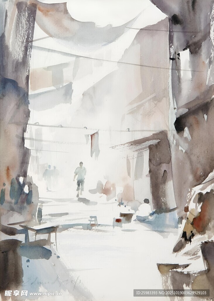 水彩风景画