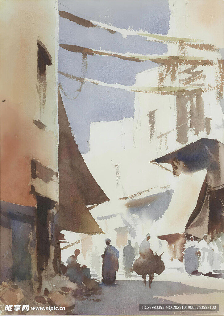 水彩风景画