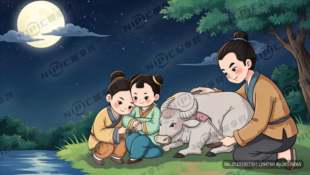 情节四：男耕女织 幸福生活  