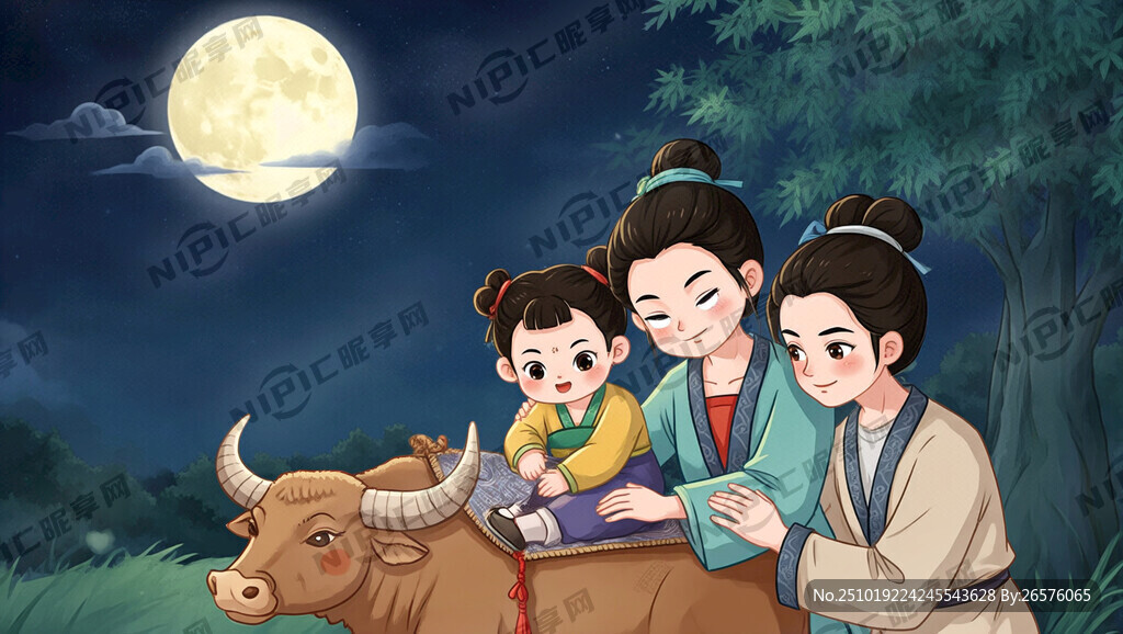 情节四：男耕女织 幸福生活  