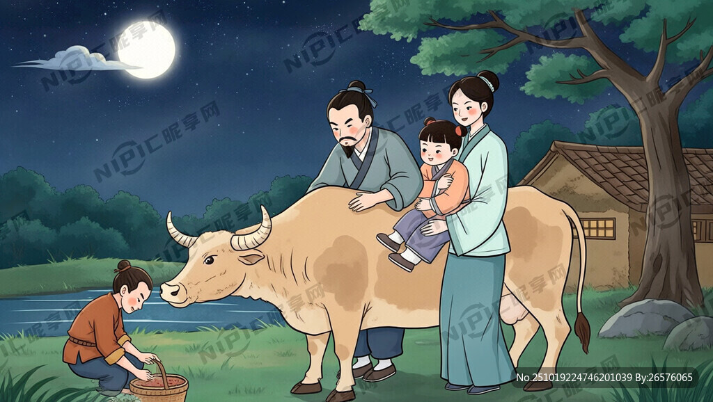 情节四：男耕女织 幸福生活  