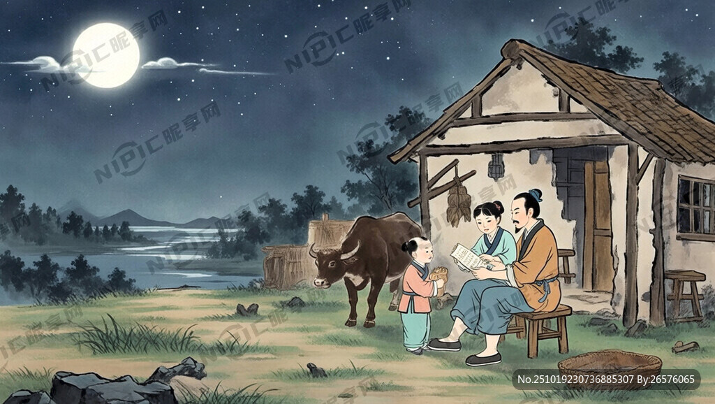情节四：男耕女织 幸福生活  