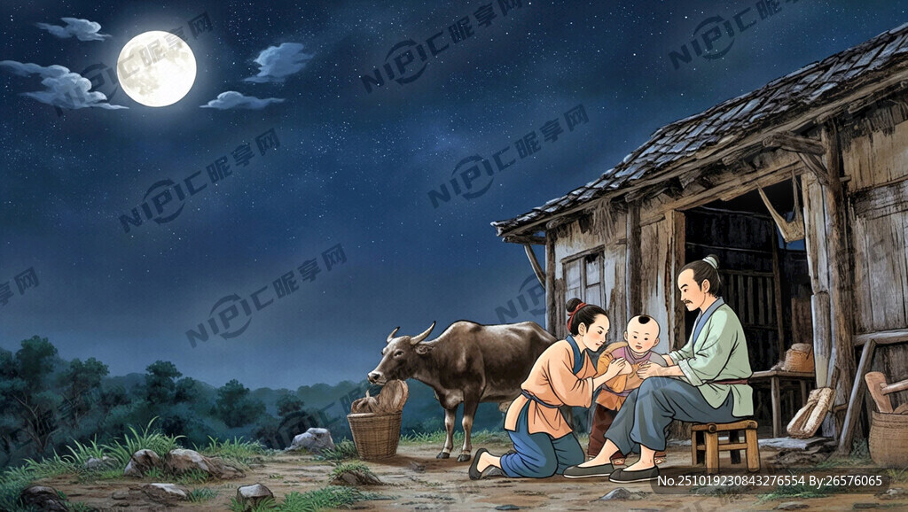 情节四：男耕女织 幸福生活  