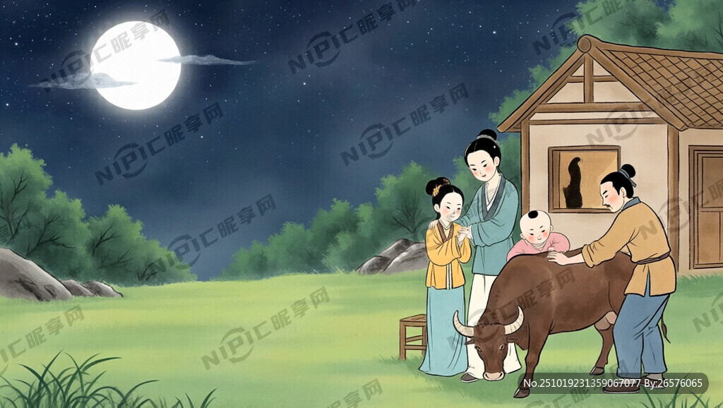 情节四：男耕女织 幸福生活  
