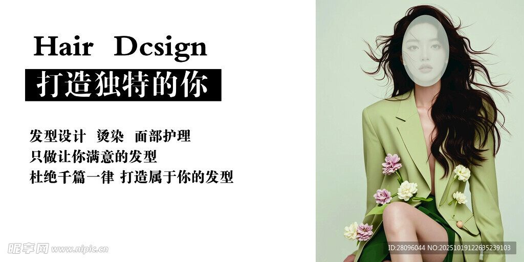 时尚女性发型设计展示