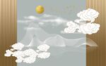 中式月夜繁花意境图