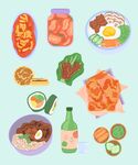 美食插画