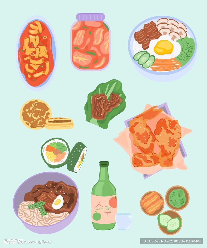 美食插画