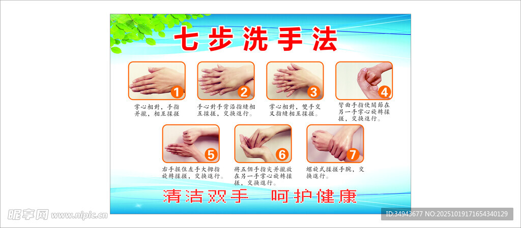 七步洗手法