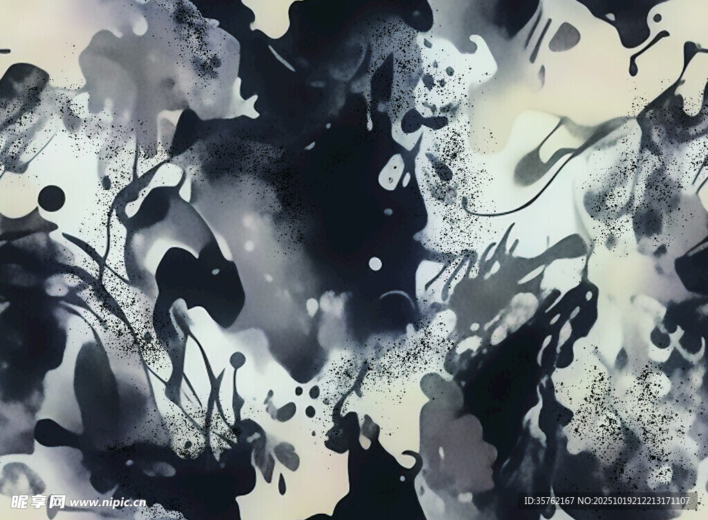 抽象水墨艺术画作