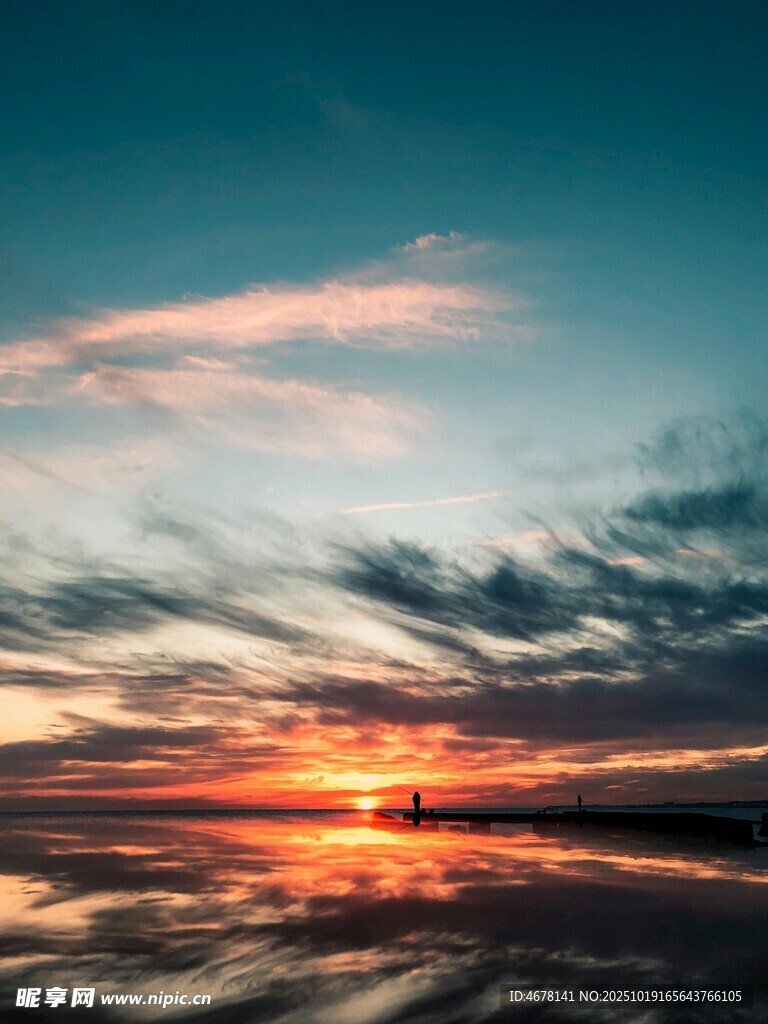 海边绚丽日落美景