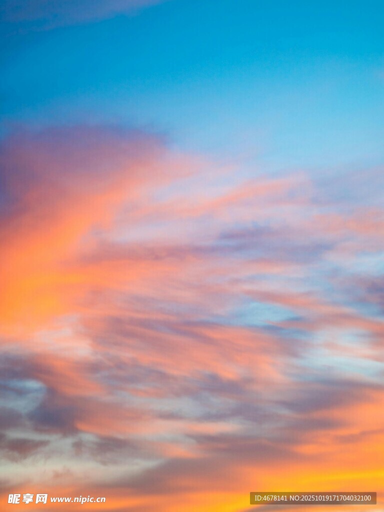 绚丽多彩的天空晚霞美景
