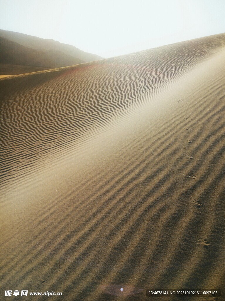 沙漠沙丘纹理特写