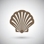 贝壳造型icon,AI格式