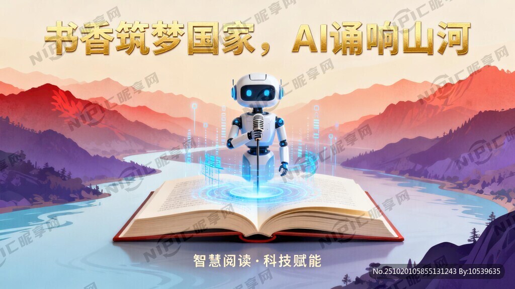 书香筑梦国家 AI诵响山河