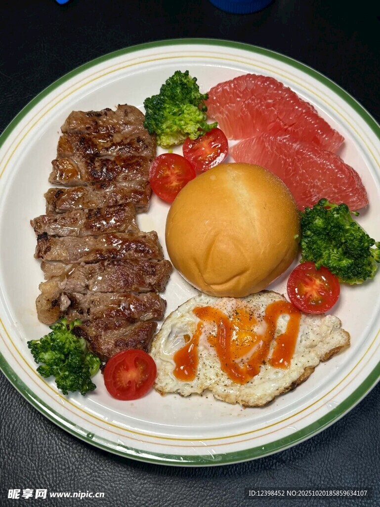 营养丰富的美味餐盘