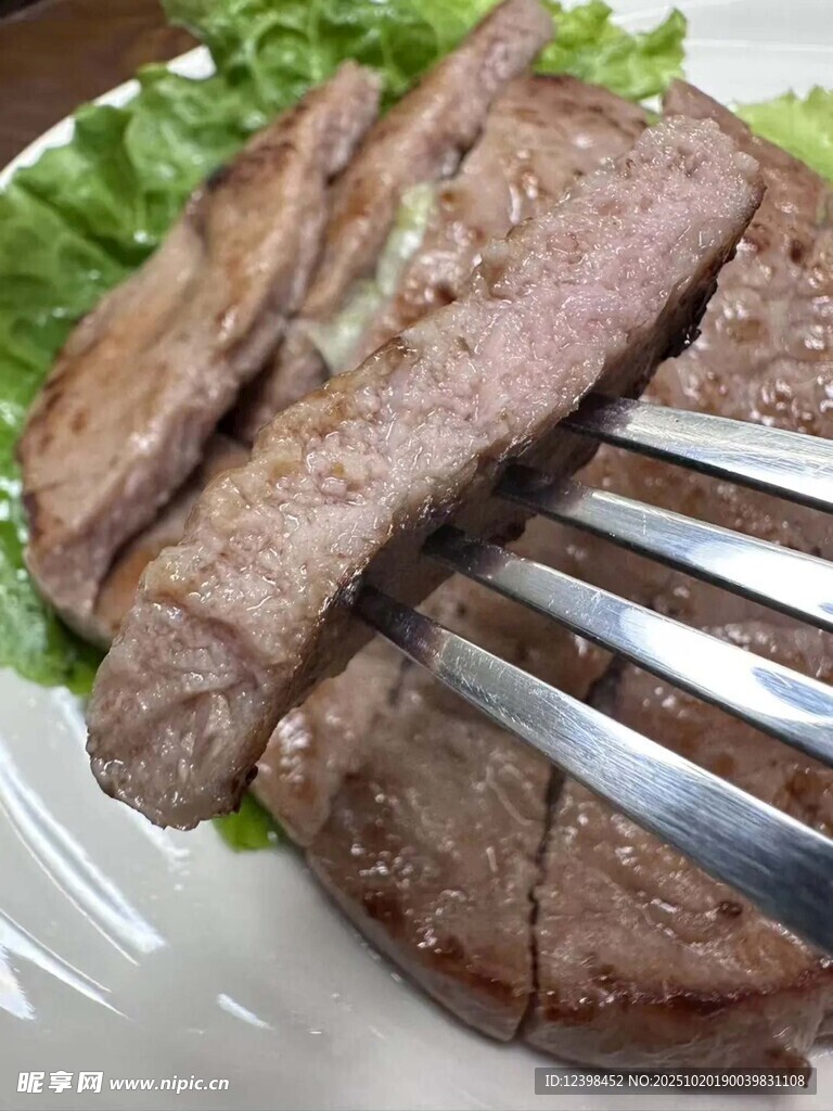 美味牛排特写