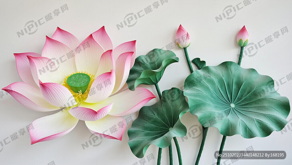 我要做一面以荷花造型的照片墙