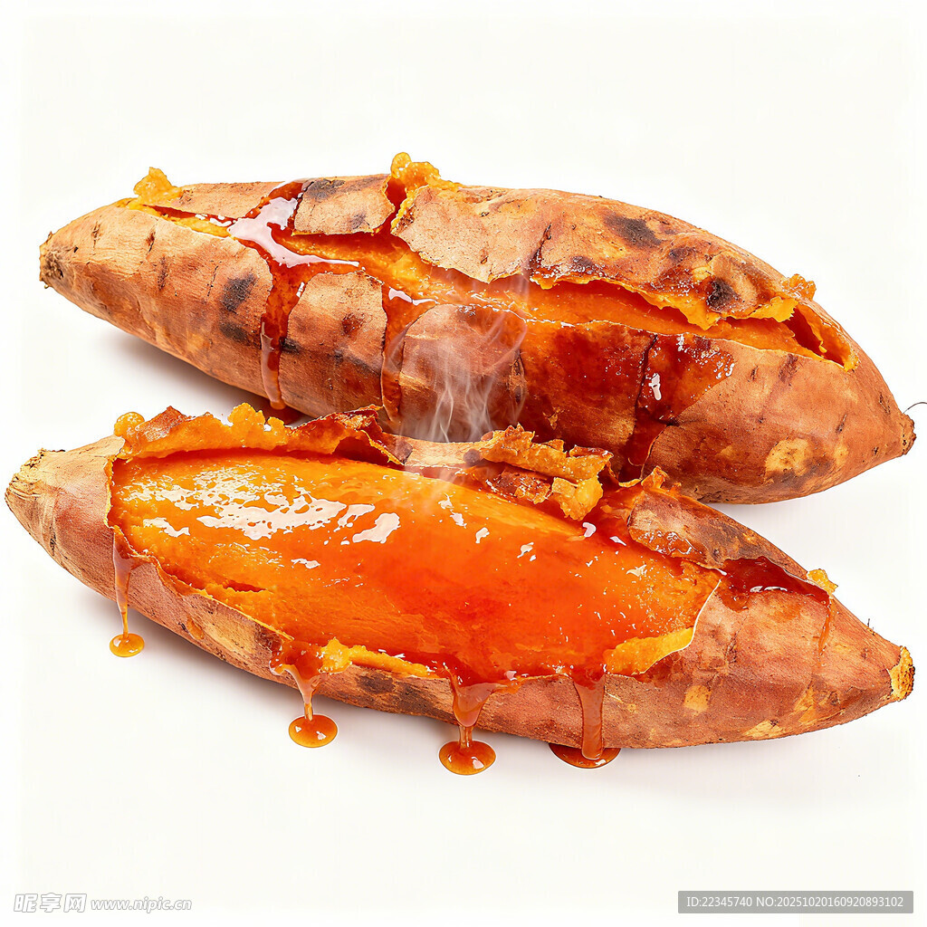 烤红薯特写 香甜诱人