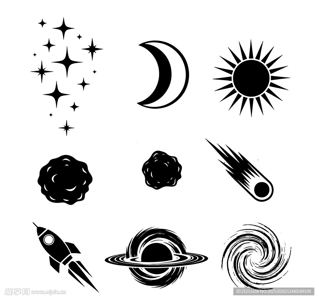 太空元素图标 