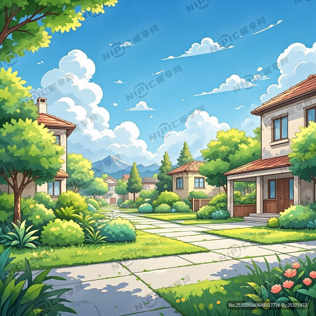 小区环境干净整洁