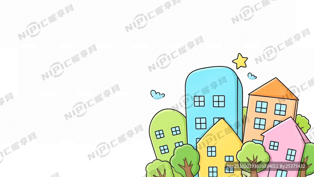 简约底图 文明小区元素